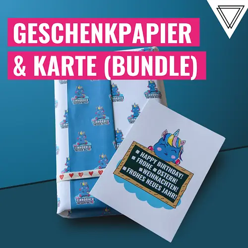Geschenkpapier & Karte (Bundle)
